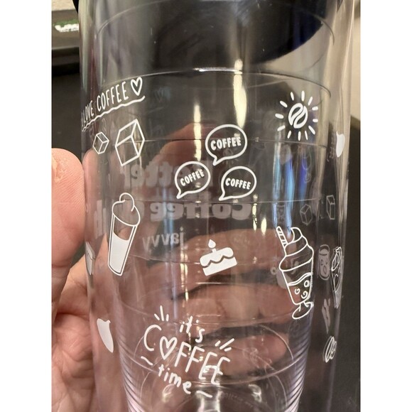 Javy Magic 16 oz Double Wall Tumbler Black Top Push On Lid • BPA Free - Picture 9 of 10